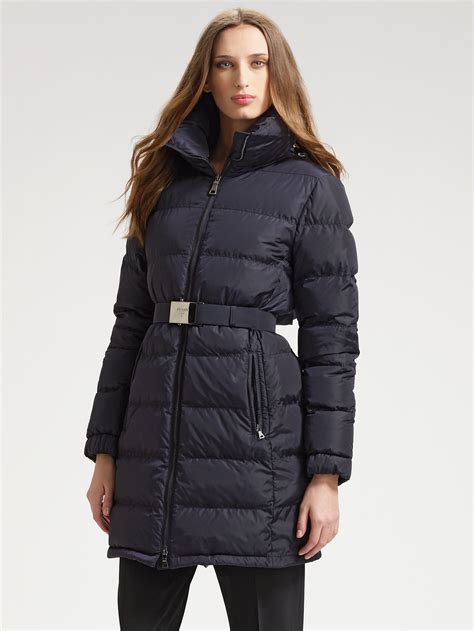 prada women's down coat